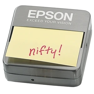 Executive Series - Note Holder - Pop-up Sticky Note Pad Holder. Brushed Metal Finish
