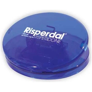 Translucent Blue - Oval Magnetic Memo Clip. Closeout Price! Available While Supplies Last