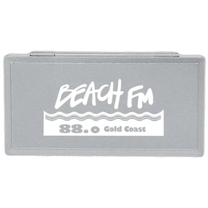 Memo Pad With Sticky Flags In Silver Case. Closeout Price! While Supplies Last