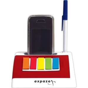 Cell Phone Holder With Notepad And Sticky Flags. Closeout. While Supplies Last