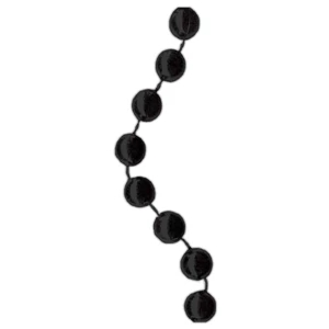 Black - Necklace With 7 1/2mm Beads, 33", Priced Per Pack Of 144, Blank