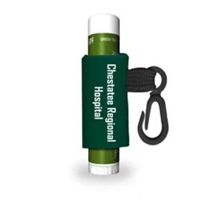 Green Tea - Citrus Lip Balm With Custom Leash And Label, Spf 15 Protection