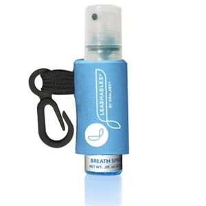 Ice Drops (r) - Icymint - Flavored Breath Spray With Pump Bottle And Custom Leash And Label