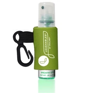 Ice Drops (r) - Spearmint - Flavored Breath Spray With Pump Bottle And Custom Leash And Label