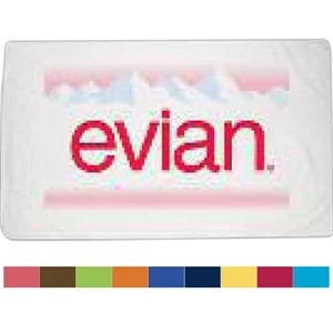 Turkish Signature (tm) - Silkscreen (1 Color) On Towel - Fringed Beach Towel. 100% Cotton Velour