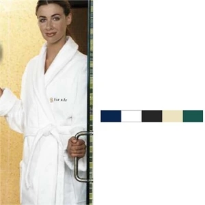 Cabana Bay (tm) Turkish Signature (tm) - Blank - Shawl Collar Robe. 48" Long. 100% Terry Velour