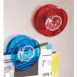 Power Clip - Circle Shaped Strong Magnetic Clip With A Large Round Imprint Area