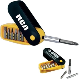 Ten-in-one Screwdriver Set With Flathead And Phillips Screwdriver Bits