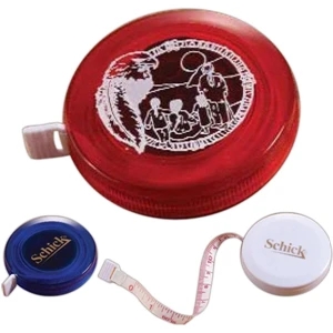 Four Color Process - Round Tape Measure With 5 Ft. Long Retractable Cloth Tape