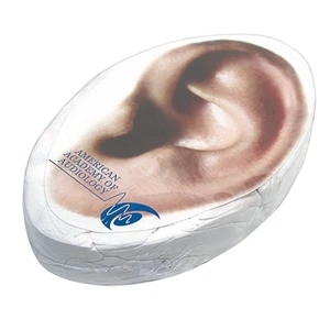 Smasht (tm) - Ear Shape - Football, Eye, Or Ear Stock Shaped White Compressed T-shirt