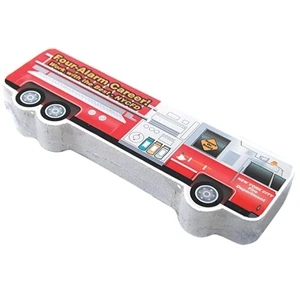 Compressed T (tm);smasht (tm) - Fire Truck - School Bus Or Fire Truck Shaped Compressed T-shirt