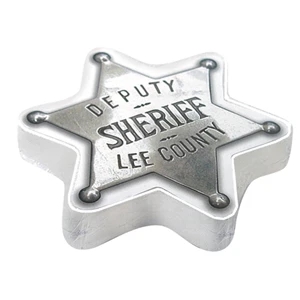 Compressed T (tm);smasht (tm) - Sheriff's Badge - Sheriff Badge And Star Shaped Compressed T-shirt