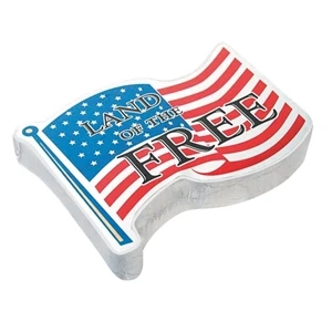 Compressed T (tm);smasht (tm) - Checkered Flag - Checkered, Usa Flag Shape Compressed T-shirt