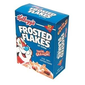 Smashbox (tm) - Cereal Replica Box - Special Box For Shaped Compressed T-shirt