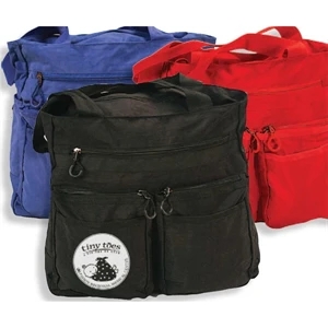 The Workaholic - Tote Bag Has Zippered Main Compartment And Many Pockets