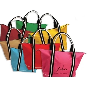 Town And Country - Tote Bag Made Of 600 Denier Polyester With Hard Bottom