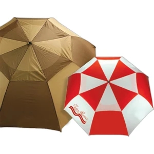 Hurricane - Automatic Open Golf Umbrella With A 60" Arc, Oversized Wood Handle