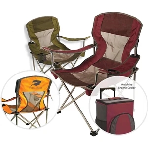 The Contour - Folding Chair With Mesh Seat And Back With Matching Carry Bag
