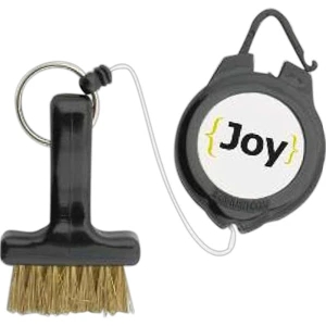 Ez Brush - Golf Brush Features Compact, Ergonomically Designed Brush With Brass Bristles