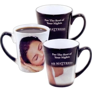 Mystique (r) - Black - Full Color Mug, 12 Oz. With Patented Thermochromatic Sublimation Process