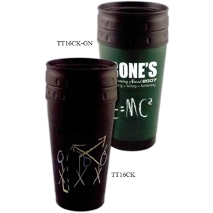 Black - 5 Working Days - Chalkboard Travel Tumbler With Slide Lock Lid, 16 Oz