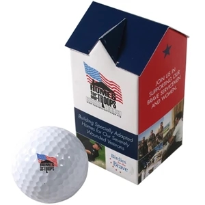 Yourbrandgolf (r) - 2-ball House - D"ambrosio - House Shaped Two Ball Golf Box