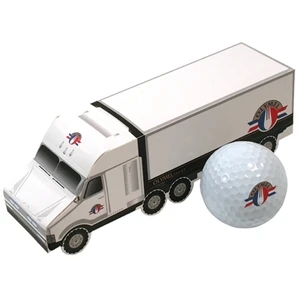Your Brand Golf (tm) - 3 Ball Semi Truck - Semi Truck Shaped Three Ball Golf Box