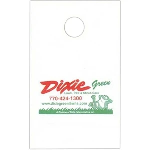 7 1/2" X 12" - Custom Printed, Single Wall 2.0 Mil Plastic Doorknob Bag