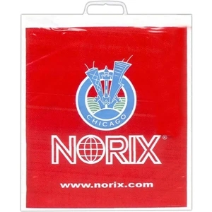 16" X 18" - Custom Printed Molded Snap Rigid Finger Grip Handle Plastic Bag