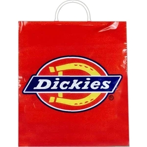 16" X 18" - Custom Printed Single Wall Plastic Bag With 3" Bottom Gusset