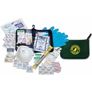 Survivor (r) - Survivor First Aid Kit With Reusable, Zippered Bag With Compartments And Clip