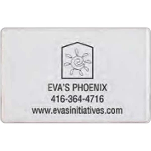 Double Polished Clear 8 Gauge Vinyl Credit Card Sized Sleeve Envelope, Blank