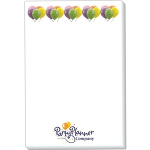 Triple Spidertac (r) - 50 Sheets - Standard 4" X 6" Adhesive Sticky Note Pad, Full Color Imprint