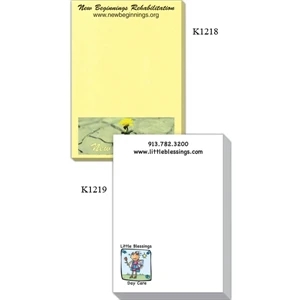 Triple Spidertac (r) - 2" X 3" Adhesive Sticky Note Pad, White Or Pastel Paper, Exact Pms Color Matching