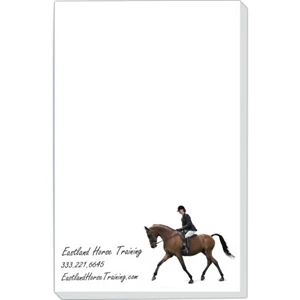 Scratch Pad With 50 Sheets, Full Color 5 3/8" X 8 3/8", White 50 Lb. Paper