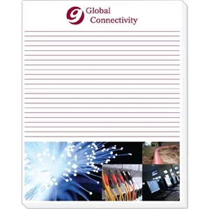 Scratch Pad With 25 Sheets, Full Color 8 3/8" X 10 5/8", White 50 Lb. Paper