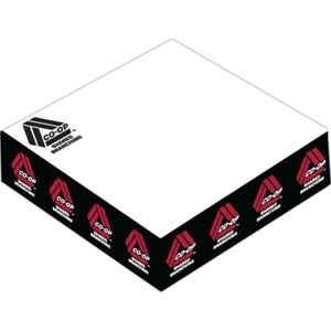 Non-adhesive Memo Note Cube 4" X 4" X 1", Free Sheet Imprint And 1-3 Color Sides