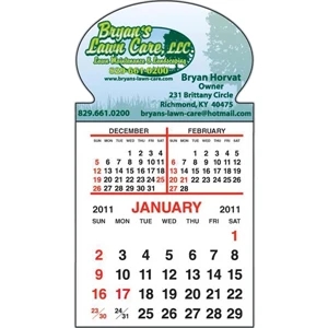 Spider Tac - Oval Shape - Repositionable Adhesive Header 12 Month Tear-off Calendar Pad