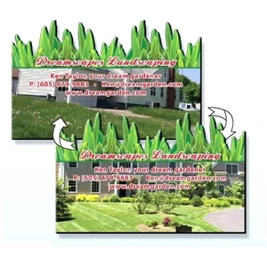 Lenticular Custom Die Cut Magnet, 25 Mil Thickness, Cut Out Of 7.1" - 11 Sq. Inches