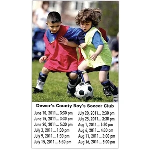 3 1/4" X 5 1/2" - Stock Shape Schedule Magnet, Stock Shape, 25 Mil. Thickness