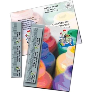 Mailer, 5" X 7", With 15 Mil Plastic 6" Ruler. Standard Stock: 10pt. Card