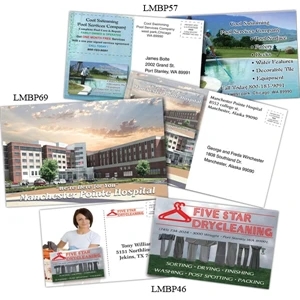 Business Card Magnet Mailer, 4" X 6", Standard Stock 10mil Laminated Both Sides