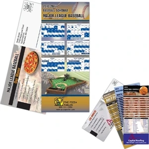 3 1/2" X 8 1/2" - Sports Schedule Mailer With Magnetic Strip On The Back