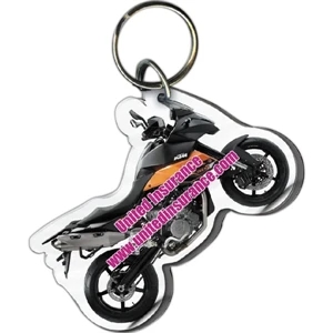 Acrylic Key Chain Cuts Out Of 4 Square Inches With 1/4" Overall Thickness