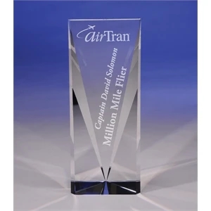 Progress - Attainment 10" Crystal Award By Crystal World. Sp215 - New For 2011!
