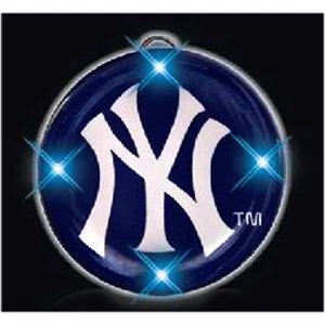 Blank, Stock M.l.b. Licensed Team, New York Yankees Flashing Pin Necklace