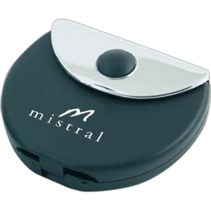 Mini Compact Moon Shaped Mirror With Standard And 3 X Magnification, Closeout