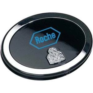 Exclusive Oval Shaped Compact Mirror Includes Standard And 3 X Magnification,closeout