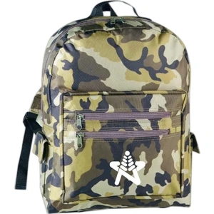 Sierra - Backpack With Camouflage Design Made Of 600 Denier Polyester And Pvc Backing