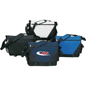 Messenger Briefcase Made From 600 Denier Ripstop Poly Oxford With Pvc Backing